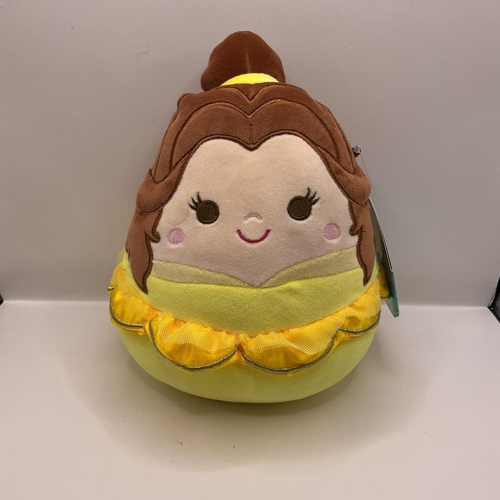 Squishmallow NWT 8-inch 8" Disney Belle Beauty and the Beast Yellow Dress Gown